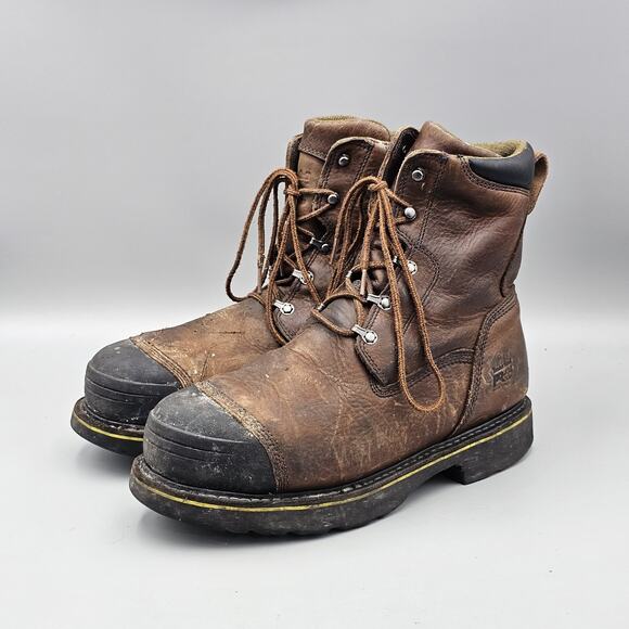Timberland Men's Size 13 W Wide Bannack Pro 9" Alloy Met Guard Safety Boots READ - Picture 3 of 8